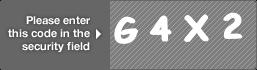 captcha code for visual authentication  letter G number 4 letter X number 2